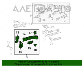 Bara de protecție față stânga Toyota Prius 30 10-15