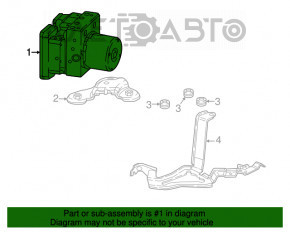 ABS АБС Honda CRV 17-19 2.4 FWD