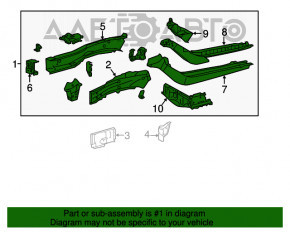 Partea din față dreapta a unui sfert Toyota Camry v50 12-14 SUA pe caroserie, alb, vopsit 0,4 mm-0,5 mm.