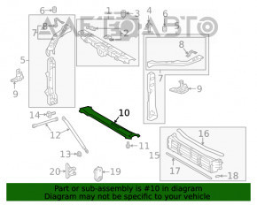 Bara de jos a televizorului Toyota Camry v70 18- nou TW neoriginal