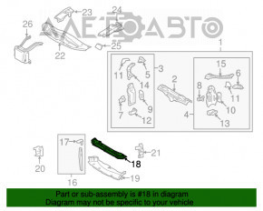 Bara de jos a televizorului Lexus GS300 GS350 GS430 GS450h 06-11 pentru reparatii