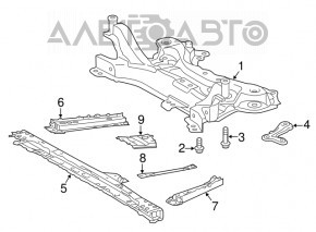 Передняя балка усиление Lexus CT200h 11-17