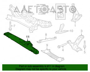 Bara frontală de întărire Lexus NX200t NX300 NX300h 15-21