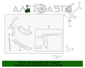 Grila amplificatorului de bara fata dreapta Lexus LS460 LS600h 07-12