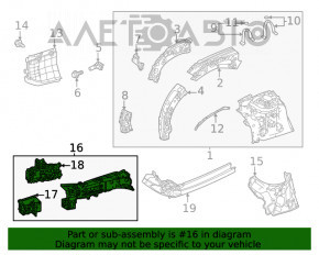 Partea din față dreapta a Toyota Highlander 20 - argintiu.