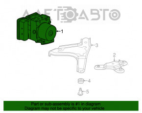 ABS АБС Acura MDX 17-18 рест FWD