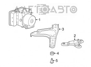 ABS АБС Acura MDX 17-18 рест FWD