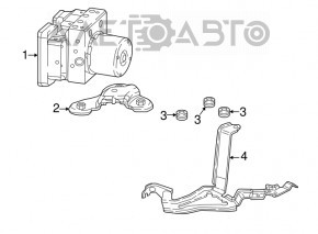 Suport ABS Honda CRV 17-19 inferior