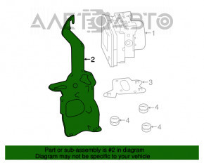 Кронштейн ABS АБС Honda Accord 18-22 нижний