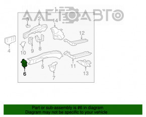 Bara de protecție dreapta Toyota Avalon 13-18 nouă OEM originală