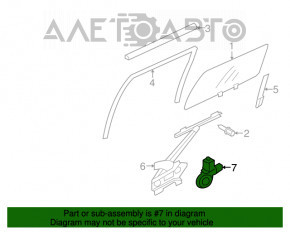Мотор стеклоподъемника задний левый Mitsubishi Outlander 14-21