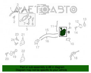 Blocare ușă față stânga Mitsubishi Outlander 14-21