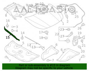 Garnitură aripă capotă - aripă dreapta Subaru Outback 20-