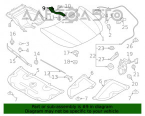 Capota dreapta a Subaru Outback 20- OEM nou original