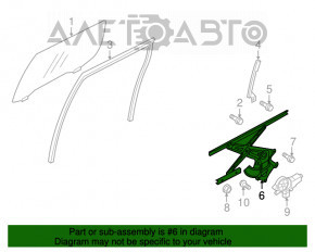 Geam electric cu motor spate dreapta Mitsubishi Outlander Sport ASX 10-