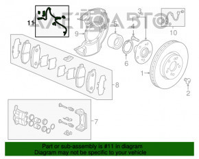 Senzorul ABS din partea dreapta fata pentru Acura TLX 15-