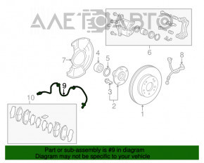 Senzor ABS față stânga Acura ILX 13-