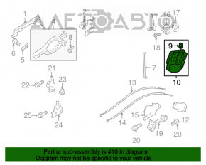 Blocare ușă spate stânga Mitsubishi Outlander Sport ASX 10-