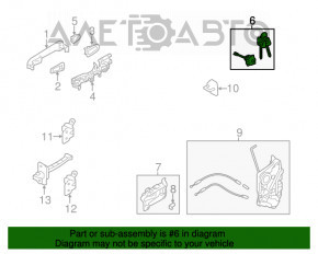 Bucșă de blocare față stânga Subaru Forester 14-18 SJ