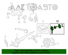 Cheie Subaru XV Crosstrek 13-17 cu 4 butoane