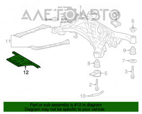 Amplificatorul de bara spate centrala pentru Lexus IS250 14-20 este indoit