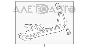 Protecție sub caroserie șasiu spate dreapta Lexus CT200h 11-17 nou original OEM