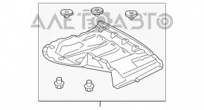 Protecție pentru puntea spate / traverse pentru Lexus ES300h 13-18