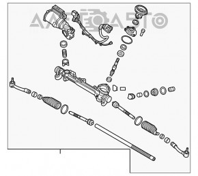 Bară de direcție Kia Sorento 16-18 pre-restilizare AWD