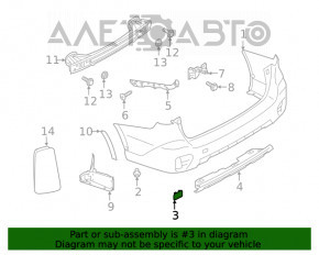 Capacul carligului de tractare al barei spate Subaru Outback 20- nou original