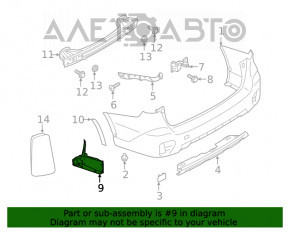 Aripa spate stânga a bara de protecție Subaru Outback 20-