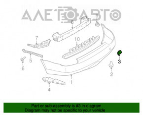 Capacul carligului de tractare pentru bara spate a Subaru B9 Tribeca 06-07, nou, original OEM.