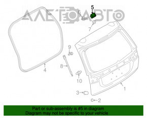 Петля двери багажника левая Mitsubishi Outlander 14-21