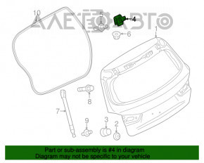 Петля двери багажника правая Mitsubishi Outlander Sport ASX 10-