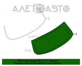 Geam spate portbagaj Mitsubishi Outlander Sport ASX 10- fumuriu