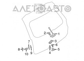 Blocare portbagaj Mitsubishi Outlander 14-21