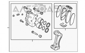 Suportul frontal stânga pentru Kia Sorento 14-15