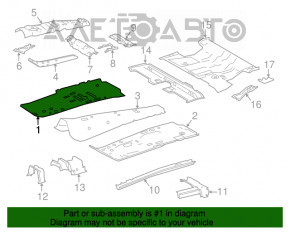 Protecție pentru podea dreapta Lexus NX200t NX300 NX300h 15-19