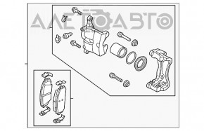 Суппорт передний правый Hyundai Sonata 20-