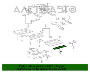 Защита днища правая Lexus GS300 GS350 GS430 GS450h 06-07