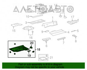 Protecție pentru partea de jos, dreapta față, pentru Lexus LS460 07-12.