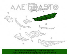 Protecție pentru podea dreapta Lexus RX350 RX450h 16-22