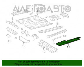 Protecția pragului stâng Lexus ES300h ES350 13-18