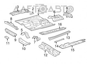 Protecția pragului stâng Lexus ES300h ES350 13-18