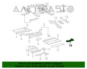 Защита днища короткая правая Lexus GS300 GS350 GS430 GS450h 06-11