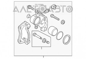 Suportul frontal stânga Kia Soul 14-19