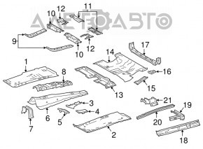 Protecție podea stânga Lexus NX200t NX300 NX300h 15-21