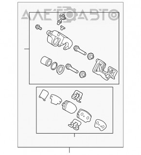 Suport spate dreapta Hyundai Santa FE Sport 17-18, AWD.