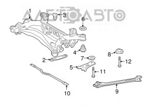 Suport spate pentru subramele Lexus GS350 GS430 GS450h 06-11