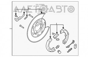 Механизм стояночного тормоза задний правый Hyundai Tucson 16-18 дорест awd новый OEM оригинал