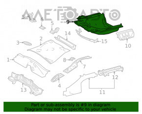 Cutia portbagajului Toyota Camry v70 18- pe caroserie